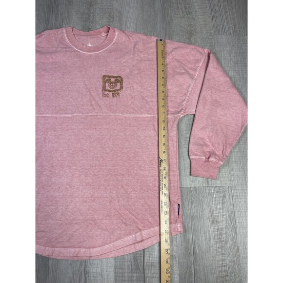 Walt Disney World Pink Rose Gold Glitter Spirit Jersey Oversized T-Shirt Sz S /R - Picture 8 of 12